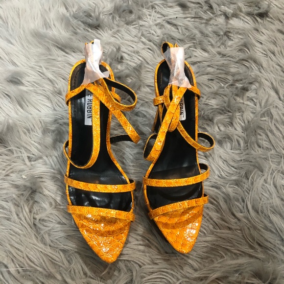 Cape Robbin Mustard Yellow Orange Heels - Picture 2 of 5